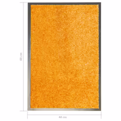 vidaXL Doormat Washable Orange Home Garden Barrier Entrance Rug for Front Door - Additional view 5