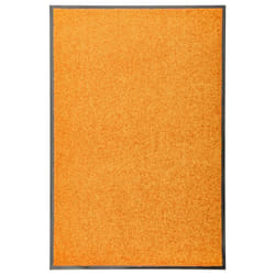 vidaXL Doormat Washable Orange Home Garden Barrier Entrance Rug for Front Door