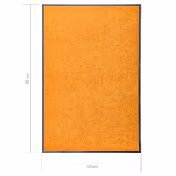 vidaXL Doormat Washable Orange Home Garden Barrier Entrance Rug for Front Door - Additional view 5