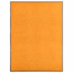 vidaXL Doormat Washable Orange Home Garden Barrier Entrance Rug for Front Door