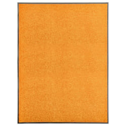 vidaXL Doormat Washable Orange Home Garden Barrier Entrance Rug for Front Door
