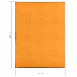 vidaXL Doormat Washable Orange Home Garden Barrier Entrance Rug for Front Door - Additional view 5