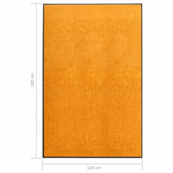 vidaXL Doormat Washable Orange Home Garden Barrier Entrance Rug for Front Door - Additional view 5