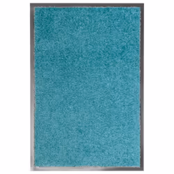 vidaXL Doormat Washable Cyan Home Garden Barrier Entrance Rug for Front Door