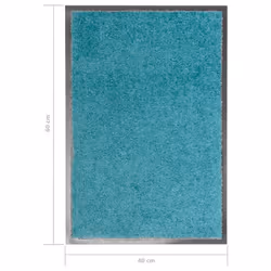 vidaXL Doormat Washable Cyan Home Garden Barrier Entrance Rug for Front Door - Additional view 5