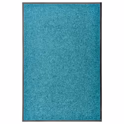 vidaXL Doormat Washable Cyan Home Garden Barrier Entrance Rug for Front Door