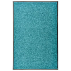 vidaXL Doormat Washable Cyan Home Garden Barrier Entrance Rug for Front Door