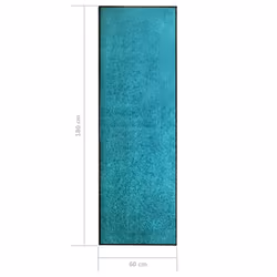 vidaXL Doormat Washable Cyan Home Garden Barrier Entrance Rug for Front Door - Additional view 5