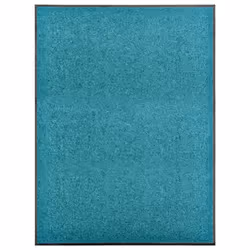 vidaXL Doormat Washable Cyan Home Garden Barrier Entrance Rug for Front Door