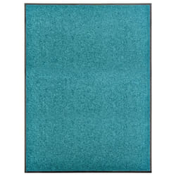 vidaXL Doormat Washable Cyan Home Garden Barrier Entrance Rug for Front Door