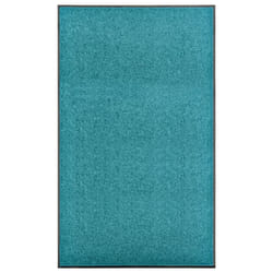 vidaXL Doormat Washable Cyan Home Garden Barrier Entrance Rug for Front Door