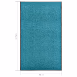vidaXL Doormat Washable Cyan Home Garden Barrier Entrance Rug for Front Door - Additional view 5