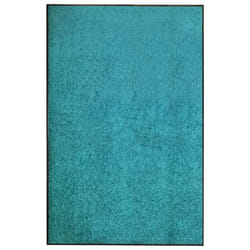 vidaXL Doormat Washable Cyan Home Garden Barrier Entrance Rug for Front Door