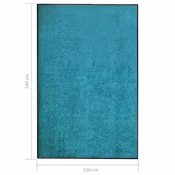 vidaXL Doormat Washable Cyan Home Garden Barrier Entrance Rug for Front Door - Additional view 5