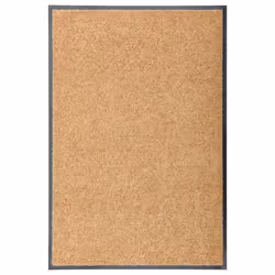 vidaXL Doormat Washable Cream Home Garden Barrier Entrance Rug for Front Door