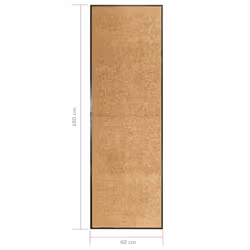 vidaXL Doormat Washable Cream Home Garden Barrier Entrance Rug for Front Door - Additional view 5