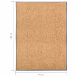 vidaXL Doormat Washable Cream Home Garden Barrier Entrance Rug for Front Door - Additional view 5
