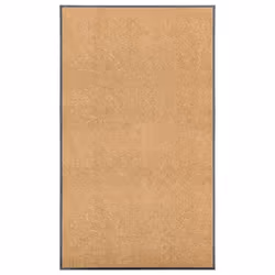 vidaXL Doormat Washable Cream Home Garden Barrier Entrance Rug for Front Door