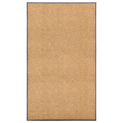 vidaXL Doormat Washable Cream Home Garden Barrier Entrance Rug for Front Door
