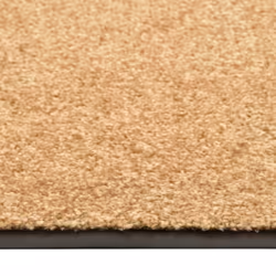 vidaXL Doormat Washable Cream Home Garden Barrier Entrance Rug for Front Door