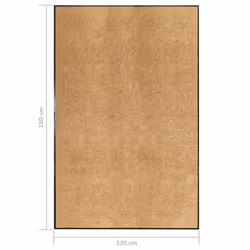 vidaXL Doormat Washable Cream Home Garden Barrier Entrance Rug for Front Door - Additional view 5