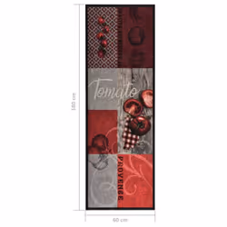vidaXL Kitchen Floor Mat Washable Tomato 60x180 cm Hallway Rug Kitchen Runner - Additional view 5