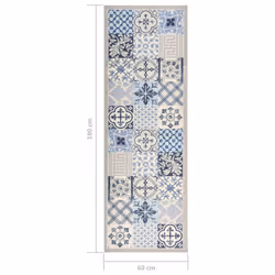 vidaXL Kitchen Floor Mat Washable Mosaic 60x180 cm Hallway Rug Kitchen Runner - Additional view 5