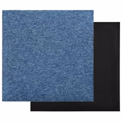 vidaXL 20x Carpet Floor Tiles 5 mÂ² 50x50 cm Blue Flooring Mat Bedroom Office