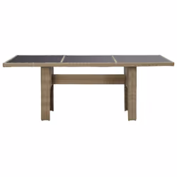 VidaXL 310141 outdoor table Black, Brown