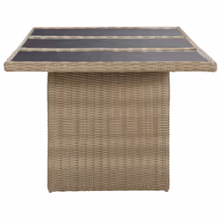 VidaXL 310141 outdoor table Black, Brown