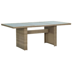 VidaXL 310142 outdoor table Brown, Transparent