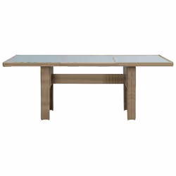 VidaXL 310142 outdoor table Brown, Transparent