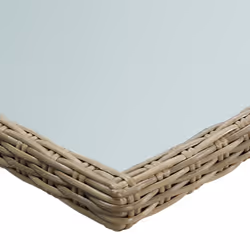 VidaXL 310142 outdoor table Brown, Transparent - Additional view 4