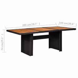 VidaXL 310144 outdoor table Black - Additional view 6