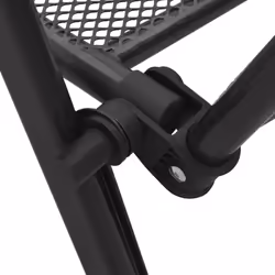 vidaXL 4x Folding Mesh Chairs Steel Anthracite Outdoor Furniture Patio Garden - Additional view 7