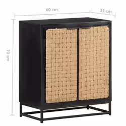 vidaXL Solid Mango Wood Sideboard Standing Lowboard Industrial Side Cabinet - Additional view 6