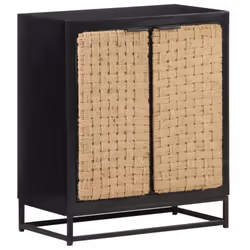 vidaXL Solid Mango Wood Sideboard Standing Lowboard Industrial Side Cabinet - Additional view 7