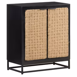 vidaXL Solid Mango Wood Sideboard Standing Lowboard Industrial Side Cabinet - Additional view 8
