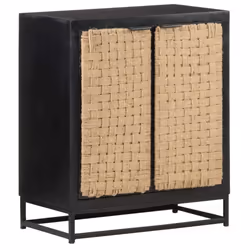 vidaXL Solid Mango Wood Sideboard Standing Lowboard Industrial Side Cabinet - Additional view 9
