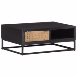 vidaXL Solid Mango Wood Coffee Table Wooden Couch Accent Desk Living Room