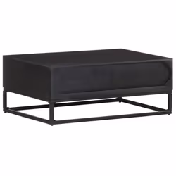 vidaXL Solid Mango Wood Coffee Table Wooden Couch Accent Desk Living Room