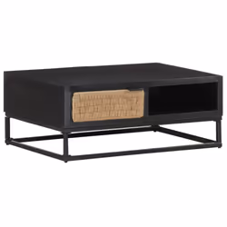 vidaXL Solid Mango Wood Coffee Table Wooden Couch Accent Desk Living Room - Additional view 8