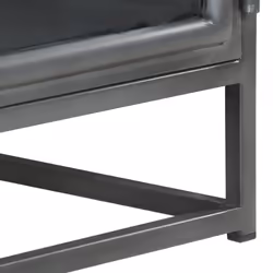 vidaXL Solid Acacia Wood Coffee Table Grey Wooden Couch Accent Desk Indoor - Additional view 5