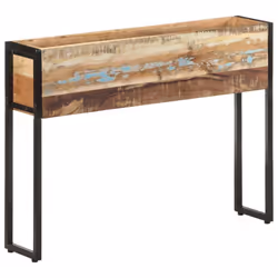 vidaXL Solid Reclaimed Wood Planter Flower Planting Box Raised Bed Garden - Additional view 8
