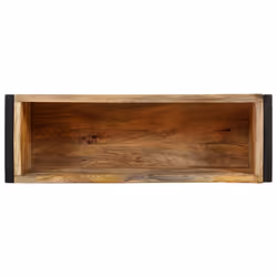 vidaXL Rough Mango Wood Planter Wooden Plant Tray Flower Box Garden Raised Bed - Additional view 4