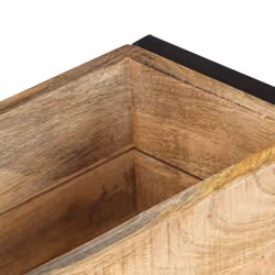 vidaXL Rough Mango Wood Planter Wooden Plant Tray Flower Box Garden Raised Bed - Additional view 5