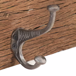 vidaXL Hall Hanger with 5 Hooks Solid Reclaimed Wood Wooden Peg Hanging Hock - Additional view 6