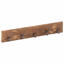 vidaXL Hall Hanger with 5 Hooks Solid Reclaimed Wood Wooden Peg Hanging Hock - Additional view 8
