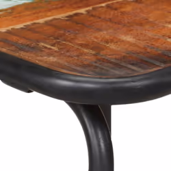 vidaXL 4x Bar Chairs Solid Reclaimed Wood Counter Stool Dining Room Kitchen - Additional view 4