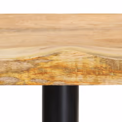 vidaXL 2x Solid Mango Wood Bar Stools 66 cm Wooden Bistro Pub Counter Chair - Additional view 4